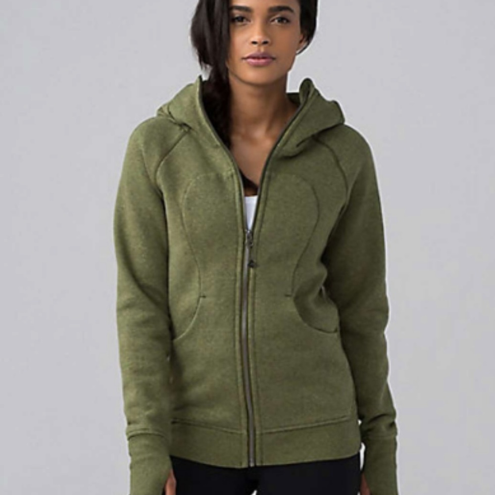 Lululemon Scuba Hoodie II Fatigue Green sz 6